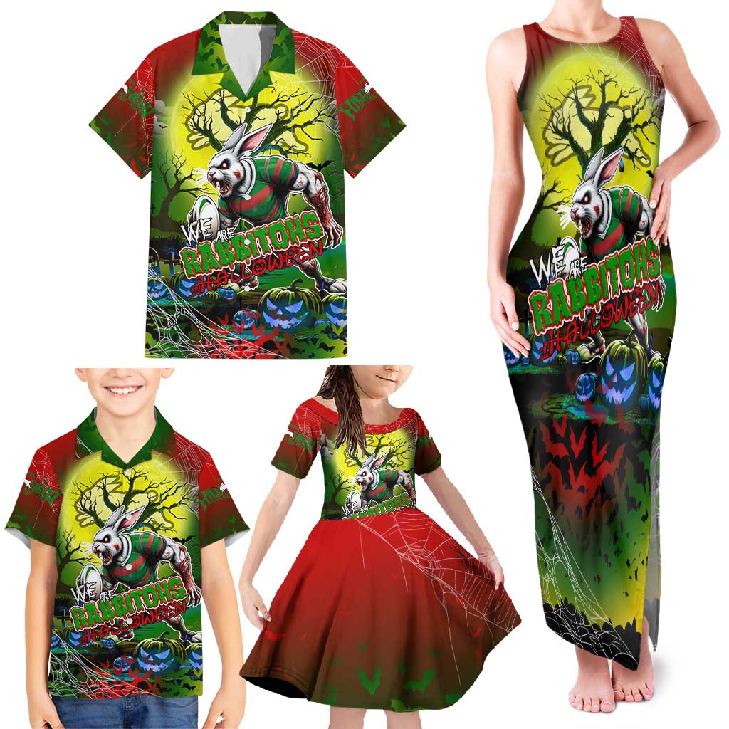 We Are Rabbitohs Halloween Family Matching Tank Maxi Dress and Hawaiian Shirt Pumpkin Scary Spooky Season - Aussie Hoodie