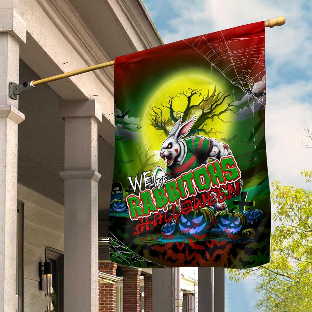 We Are Rabbitohs Halloween Garden Flag Pumpkin Scary Spooky Season - Aussie Hoodie