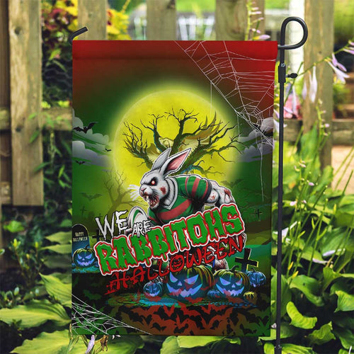 We Are Rabbitohs Halloween Garden Flag Pumpkin Scary Spooky Season - Aussie Hoodie