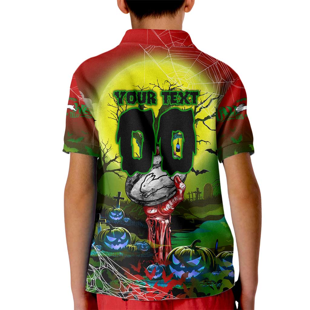We Are Rabbitohs Halloween Kid Polo Shirt Pumpkin Scary Spooky Season - Aussie Hoodie
