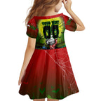 We Are Rabbitohs Halloween Kid Short Sleeve Dress Pumpkin Scary Spooky Season - Aussie Hoodie