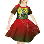 We Are Rabbitohs Halloween Kid Short Sleeve Dress Pumpkin Scary Spooky Season - Aussie Hoodie