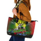 We Are Rabbitohs Halloween Leather Tote Bag Pumpkin Scary Spooky Season - Aussie Hoodie