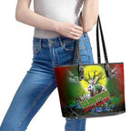 We Are Rabbitohs Halloween Leather Tote Bag Pumpkin Scary Spooky Season - Aussie Hoodie
