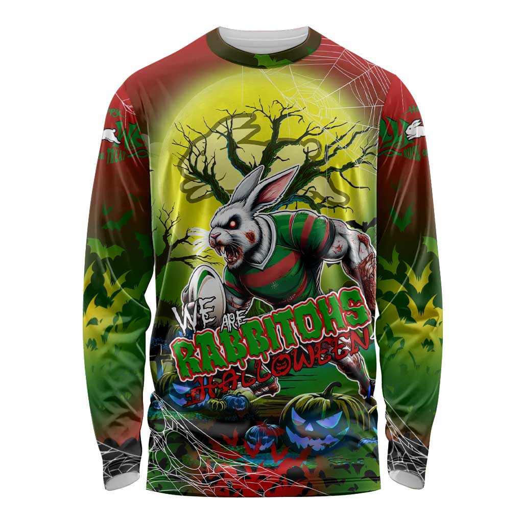We Are Rabbitohs Halloween Long Sleeve Shirt Pumpkin Scary Spooky Season - Aussie Hoodie