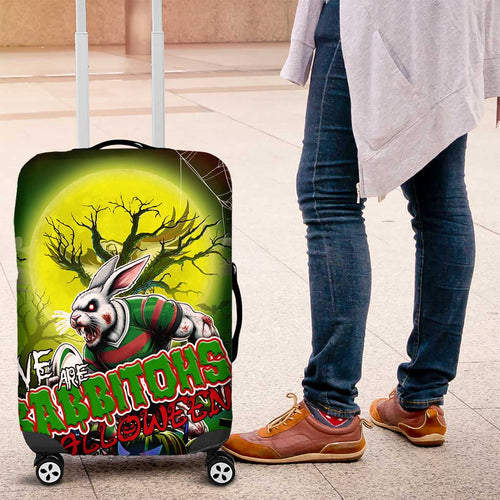 We Are Rabbitohs Halloween Luggage Cover Pumpkin Scary Spooky Season - Aussie Hoodie