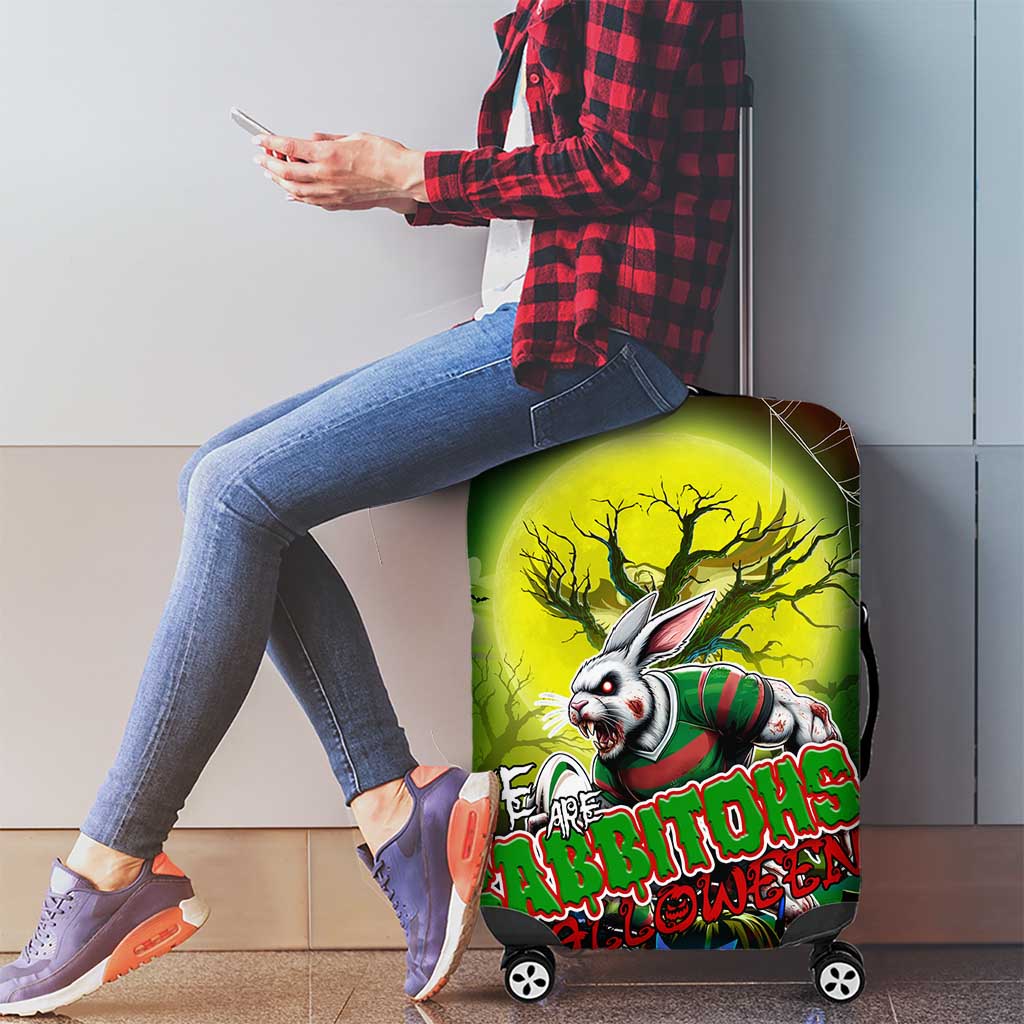 We Are Rabbitohs Halloween Luggage Cover Pumpkin Scary Spooky Season - Aussie Hoodie