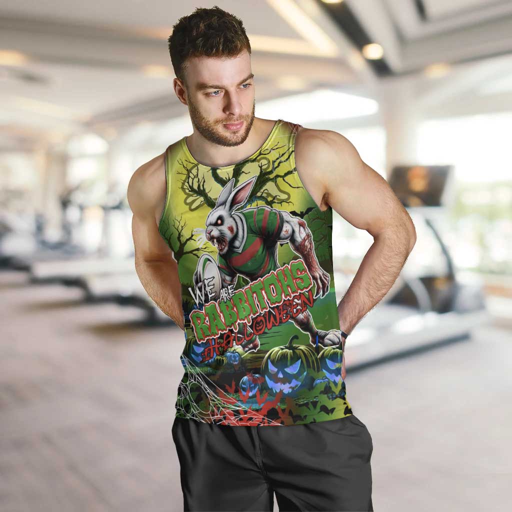 We Are Rabbitohs Halloween Men Tank Top Pumpkin Scary Spooky Season - Aussie Hoodie