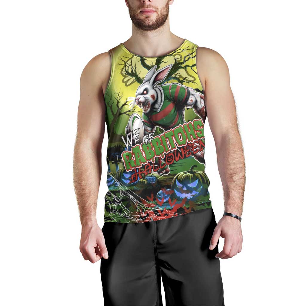 We Are Rabbitohs Halloween Men Tank Top Pumpkin Scary Spooky Season - Aussie Hoodie