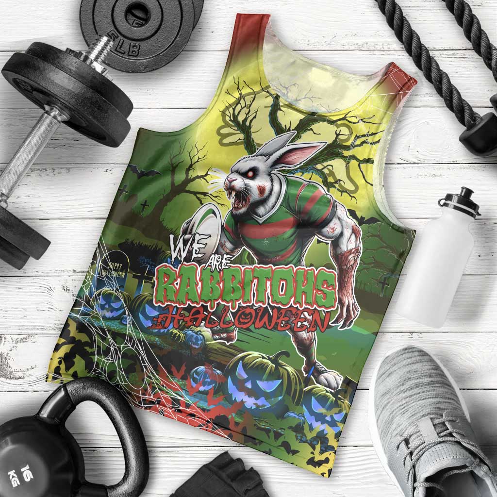 We Are Rabbitohs Halloween Men Tank Top Pumpkin Scary Spooky Season - Aussie Hoodie