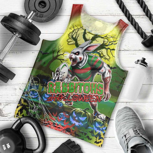 We Are Rabbitohs Halloween Men Tank Top Pumpkin Scary Spooky Season - Aussie Hoodie