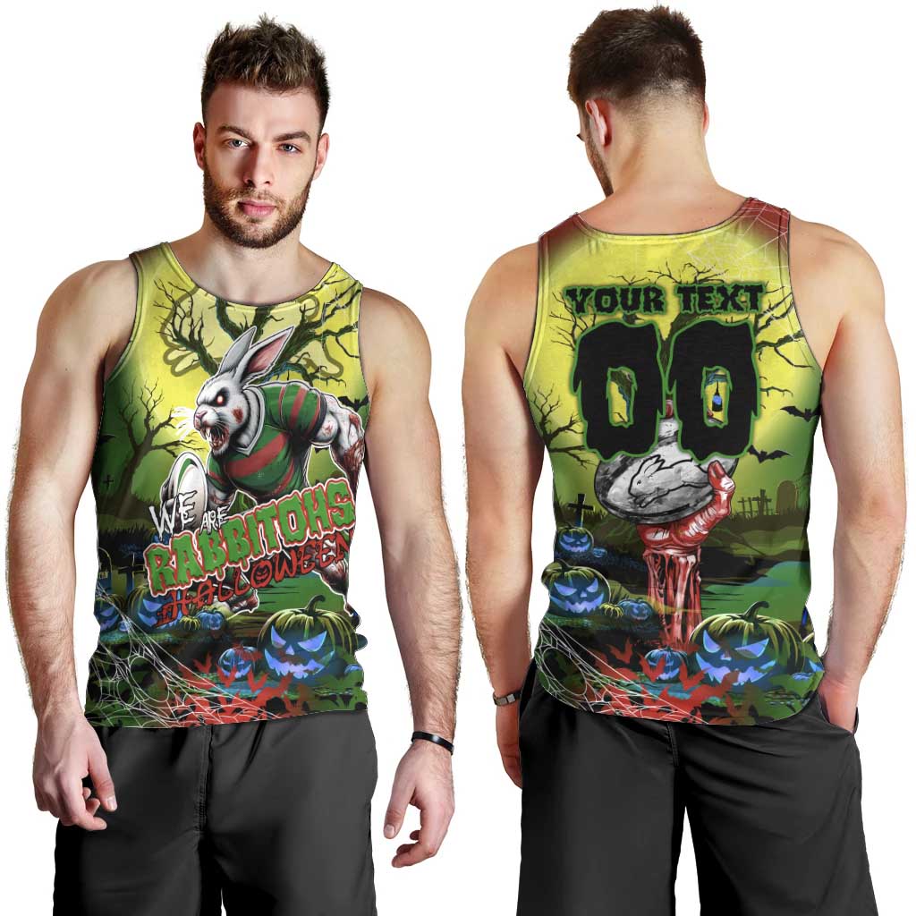 We Are Rabbitohs Halloween Men Tank Top Pumpkin Scary Spooky Season - Aussie Hoodie