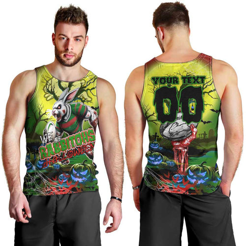 We Are Rabbitohs Halloween Men Tank Top Pumpkin Scary Spooky Season - Aussie Hoodie