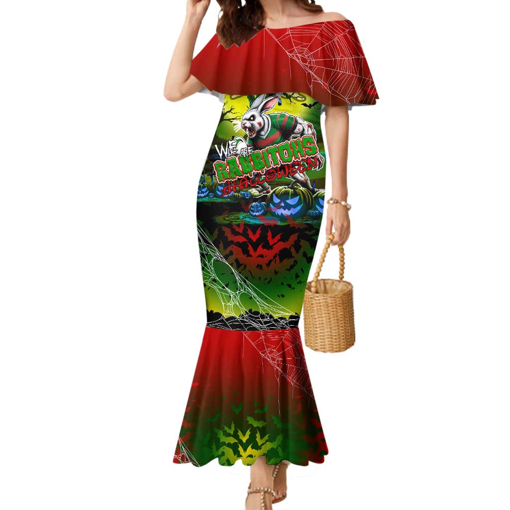 We Are Rabbitohs Halloween Mermaid Dress Pumpkin Scary Spooky Season - Aussie Hoodie