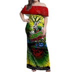 We Are Rabbitohs Halloween Off Shoulder Maxi Dress Pumpkin Scary Spooky Season - Aussie Hoodie