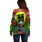 We Are Rabbitohs Halloween Off Shoulder Sweater Pumpkin Scary Spooky Season - Aussie Hoodie