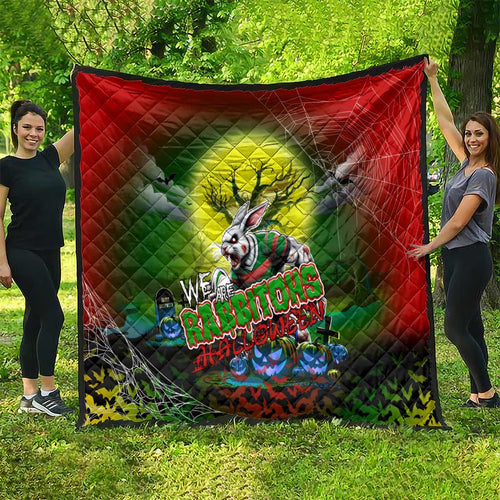 We Are Rabbitohs Halloween Quilt Pumpkin Scary Spooky Season - Aussie Hoodie