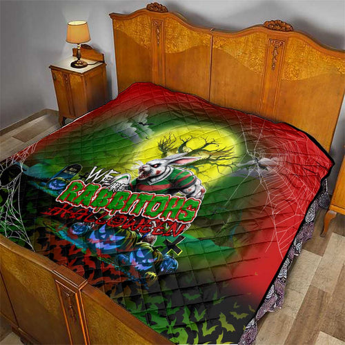 We Are Rabbitohs Halloween Quilt Pumpkin Scary Spooky Season - Aussie Hoodie