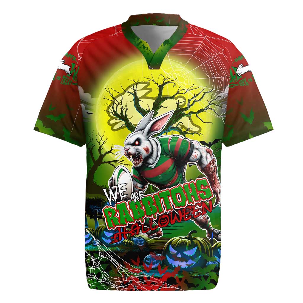 We Are Rabbitohs Halloween Rugby Jersey Pumpkin Scary Spooky Season - Aussie Hoodie