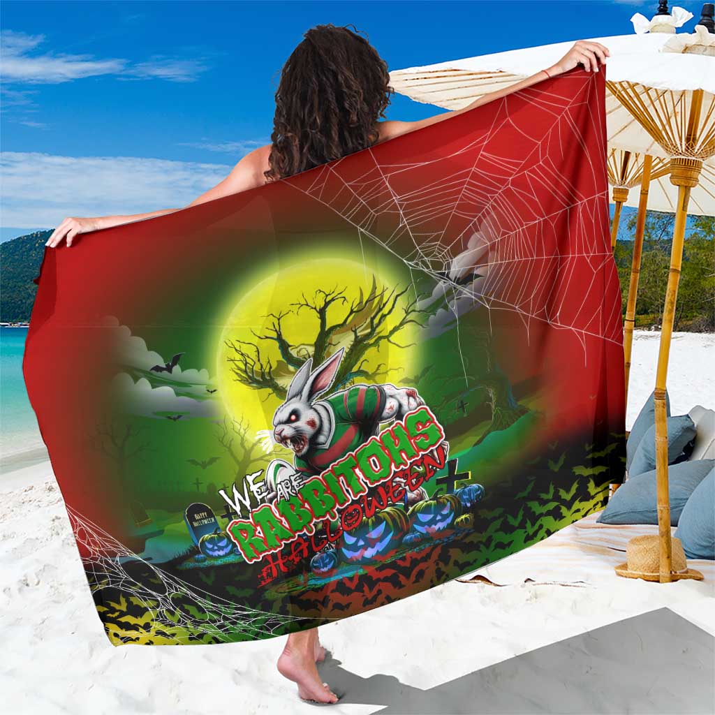 We Are Rabbitohs Halloween Sarong Pumpkin Scary Spooky Season - Aussie Hoodie