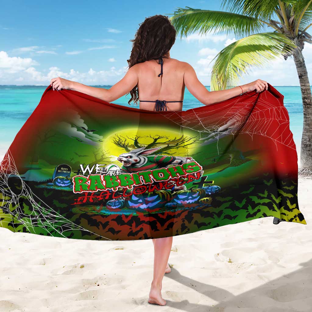 We Are Rabbitohs Halloween Sarong Pumpkin Scary Spooky Season - Aussie Hoodie