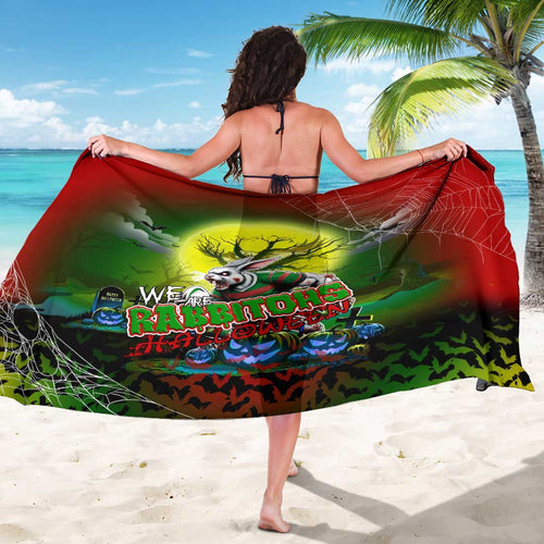 We Are Rabbitohs Halloween Sarong Pumpkin Scary Spooky Season - Aussie Hoodie