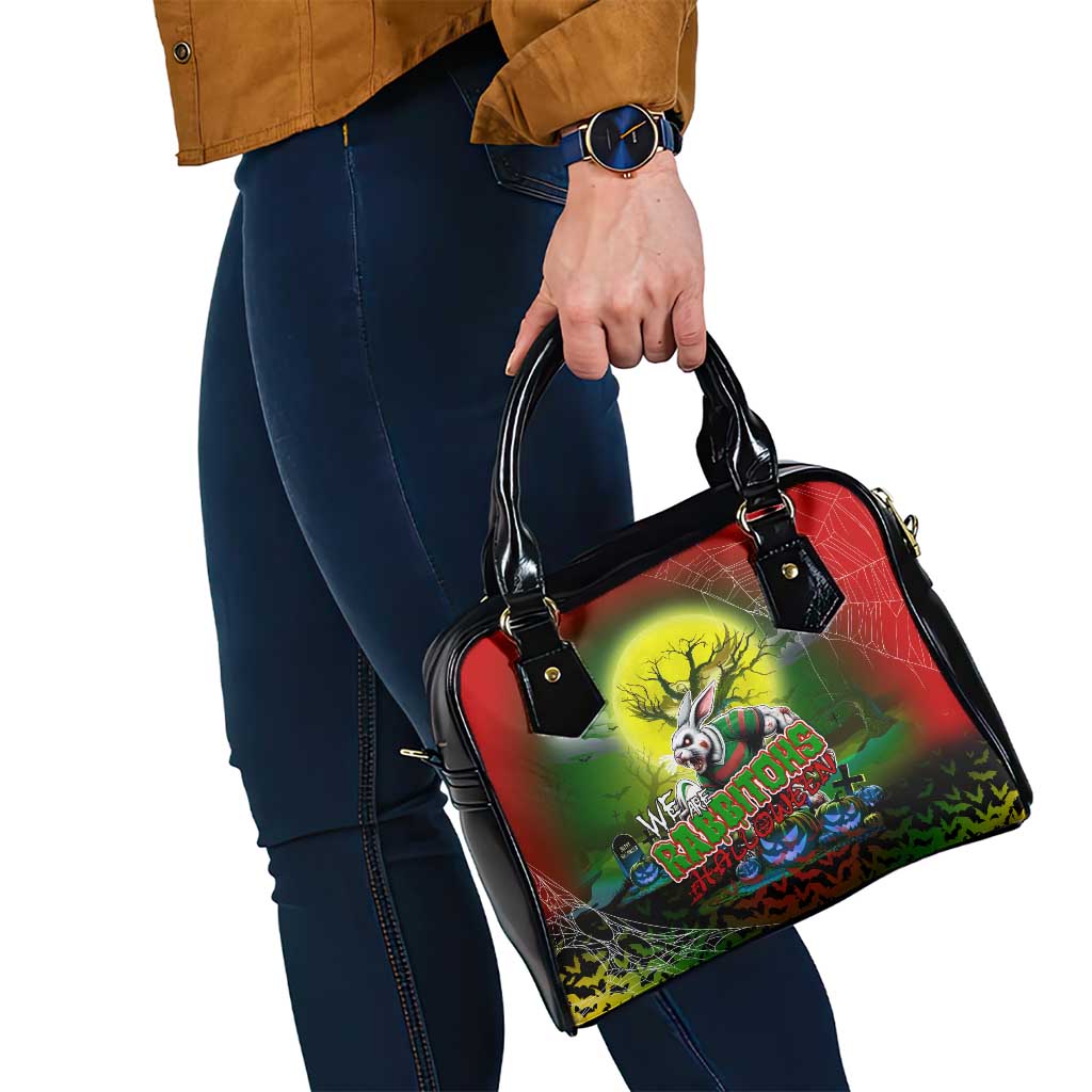 We Are Rabbitohs Halloween Shoulder Handbag Pumpkin Scary Spooky Season - Aussie Hoodie
