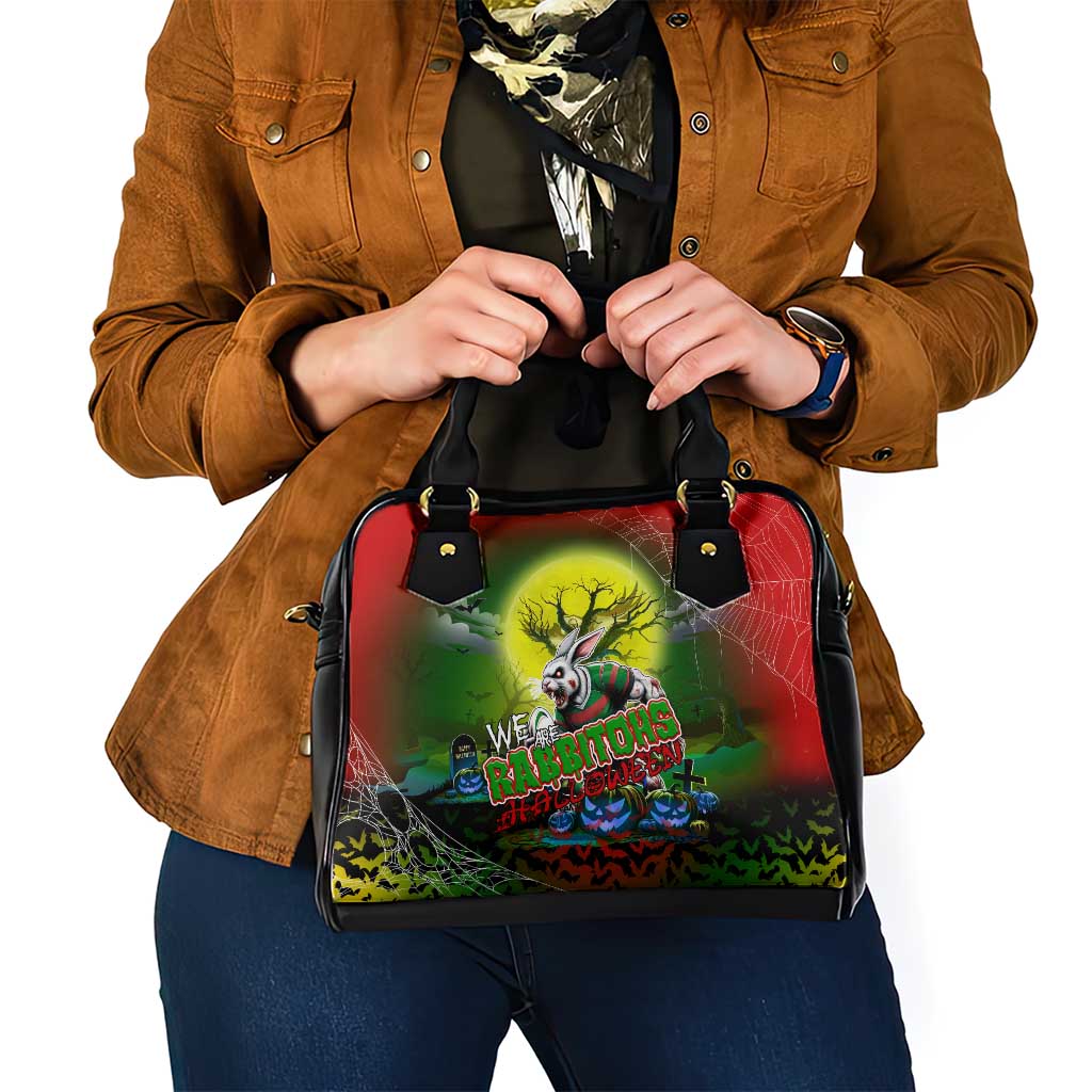 We Are Rabbitohs Halloween Shoulder Handbag Pumpkin Scary Spooky Season - Aussie Hoodie