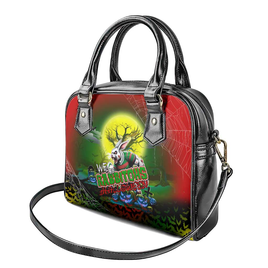 We Are Rabbitohs Halloween Shoulder Handbag Pumpkin Scary Spooky Season - Aussie Hoodie