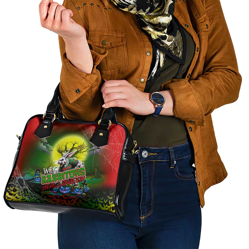 We Are Rabbitohs Halloween Shoulder Handbag Pumpkin Scary Spooky Season - Aussie Hoodie