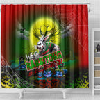 We Are Rabbitohs Halloween Shower Curtain Pumpkin Scary Spooky Season - Aussie Hoodie