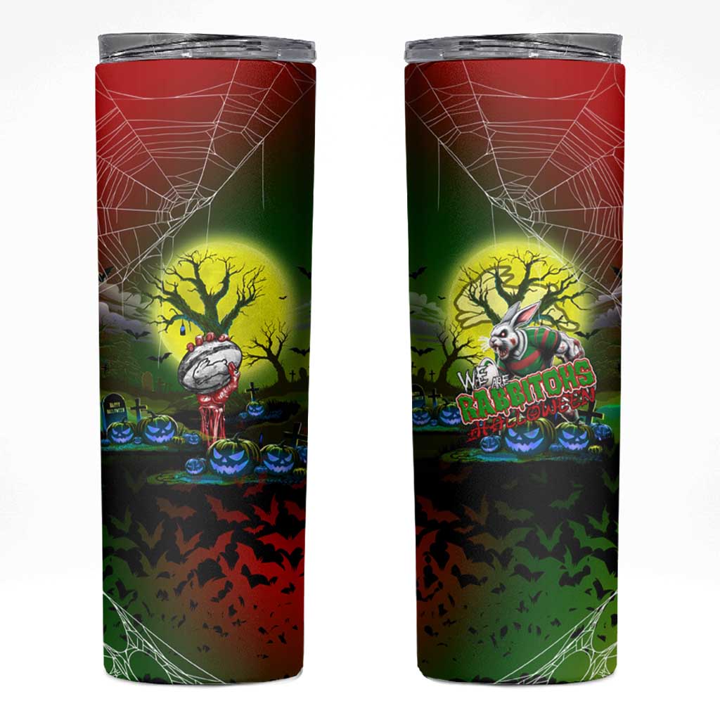 We Are Rabbitohs Halloween Skinny Tumbler Pumpkin Scary Spooky Season - Aussie Hoodie