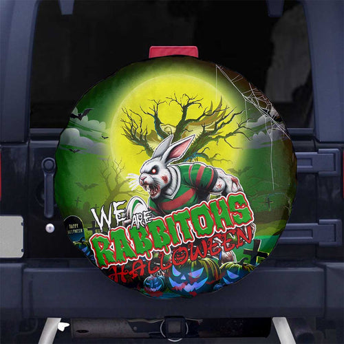 We Are Rabbitohs Halloween Spare Tire Cover Pumpkin Scary Spooky Season - Aussie Hoodie
