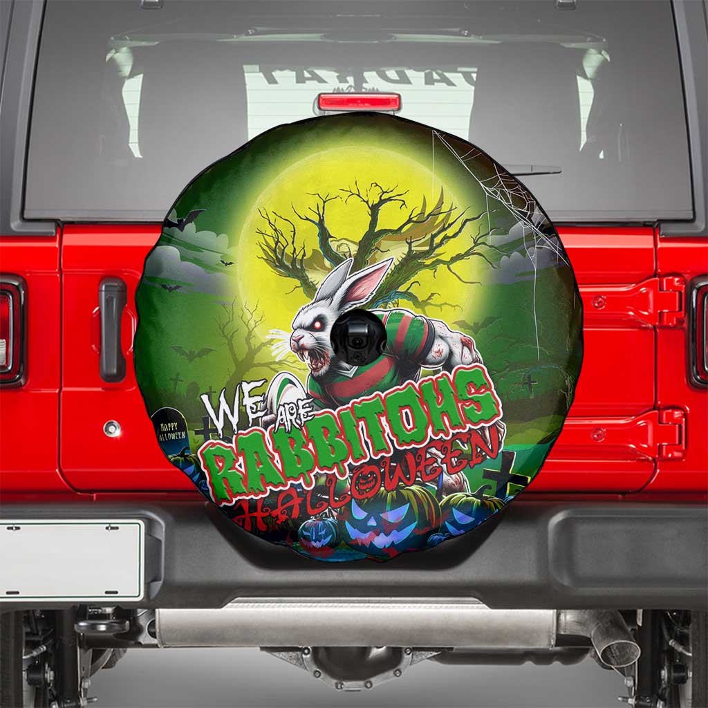 We Are Rabbitohs Halloween Spare Tire Cover Pumpkin Scary Spooky Season - Aussie Hoodie