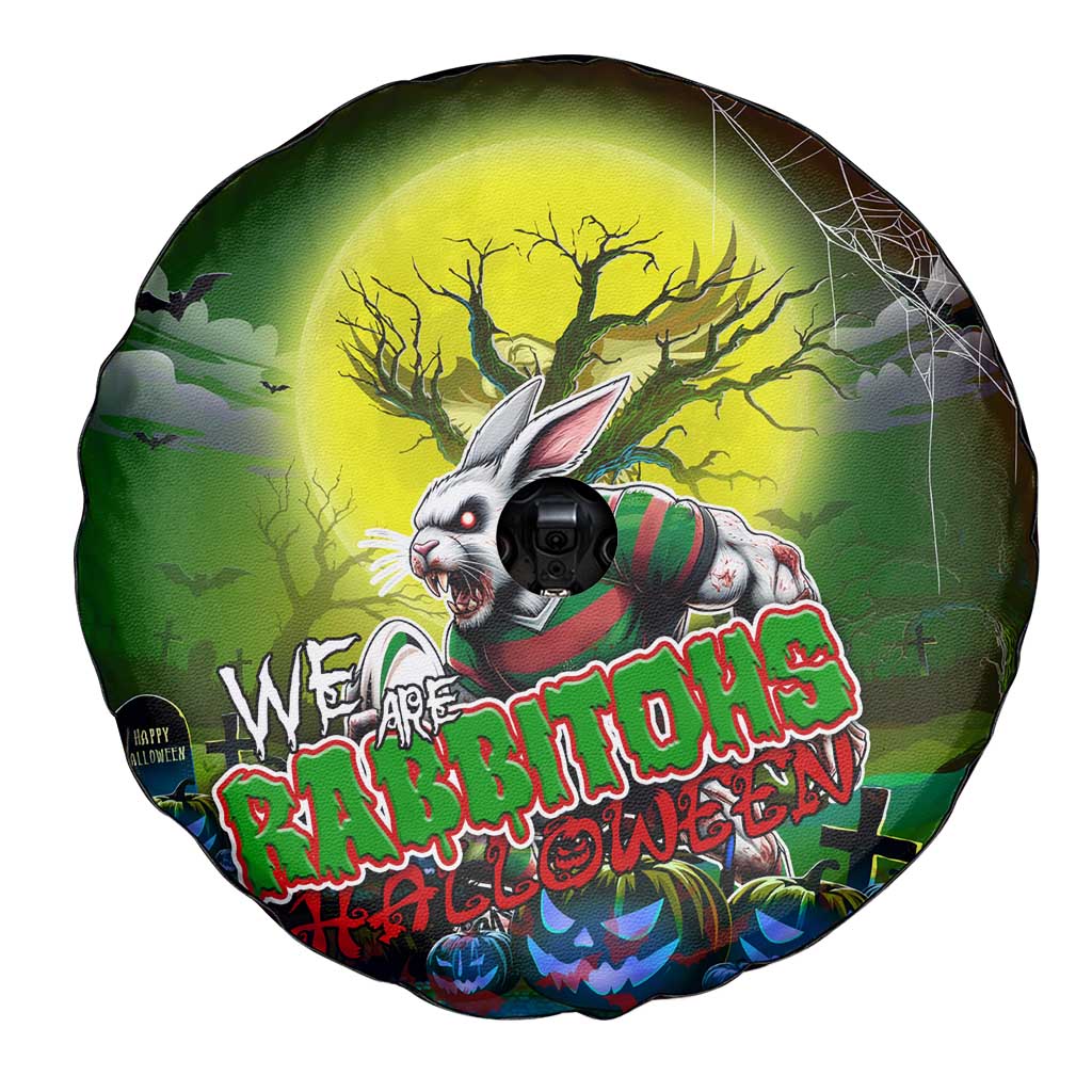We Are Rabbitohs Halloween Spare Tire Cover Pumpkin Scary Spooky Season - Aussie Hoodie