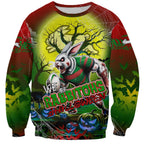 We Are Rabbitohs Halloween Sweatshirt Pumpkin Scary Spooky Season - Aussie Hoodie