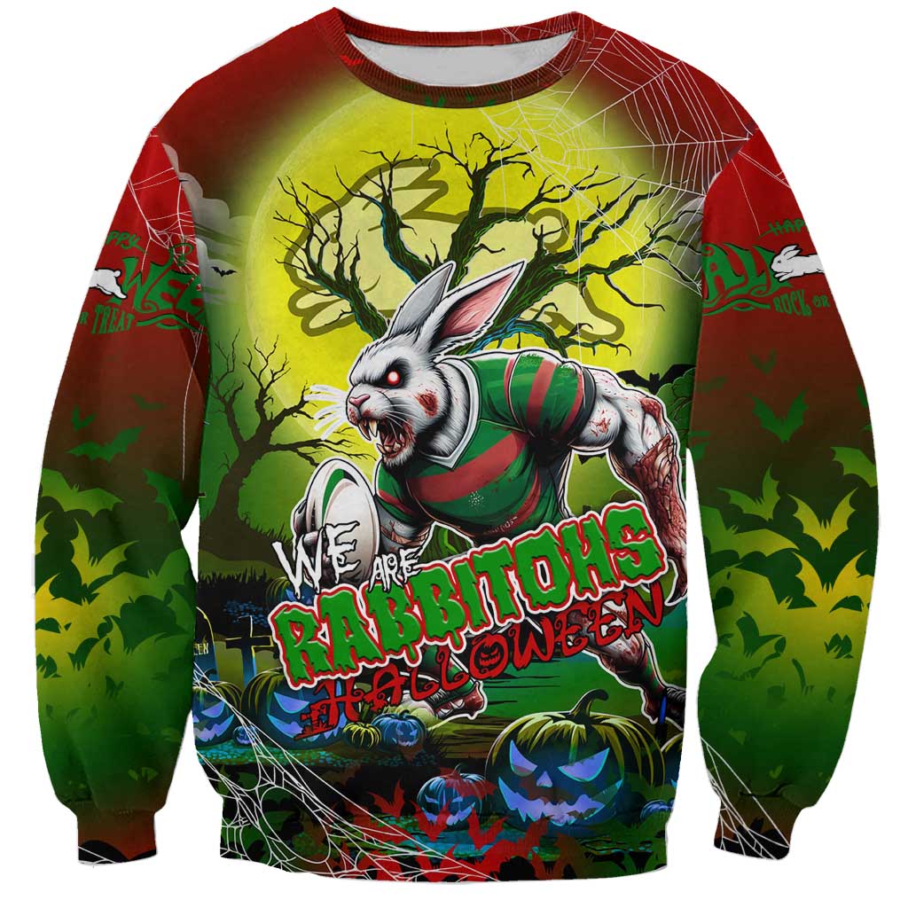We Are Rabbitohs Halloween Sweatshirt Pumpkin Scary Spooky Season - Aussie Hoodie