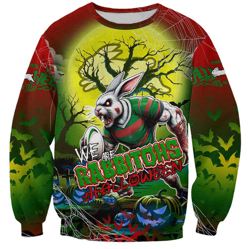 We Are Rabbitohs Halloween Sweatshirt Pumpkin Scary Spooky Season - Aussie Hoodie