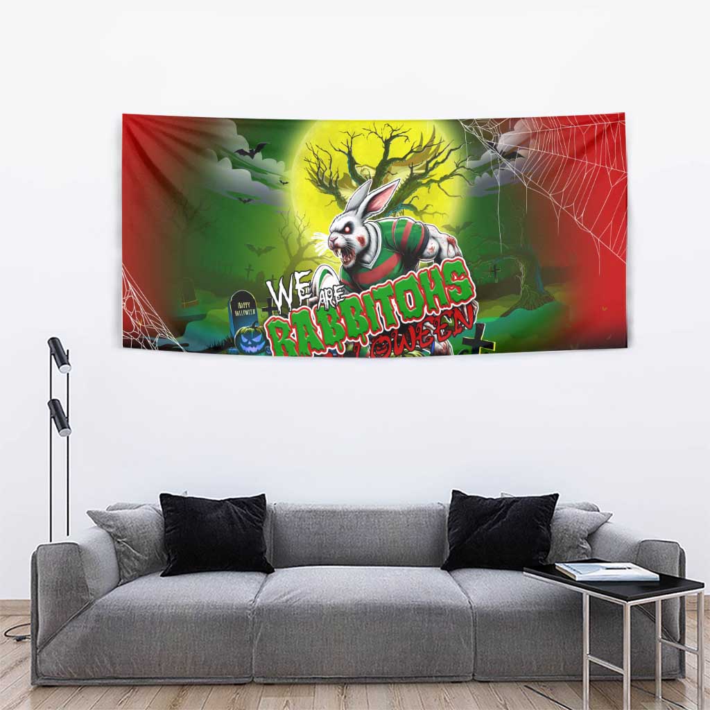 We Are Rabbitohs Halloween Tapestry Pumpkin Scary Spooky Season - Aussie Hoodie