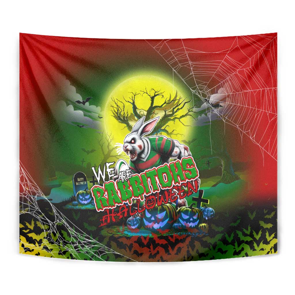 We Are Rabbitohs Halloween Tapestry Pumpkin Scary Spooky Season - Aussie Hoodie