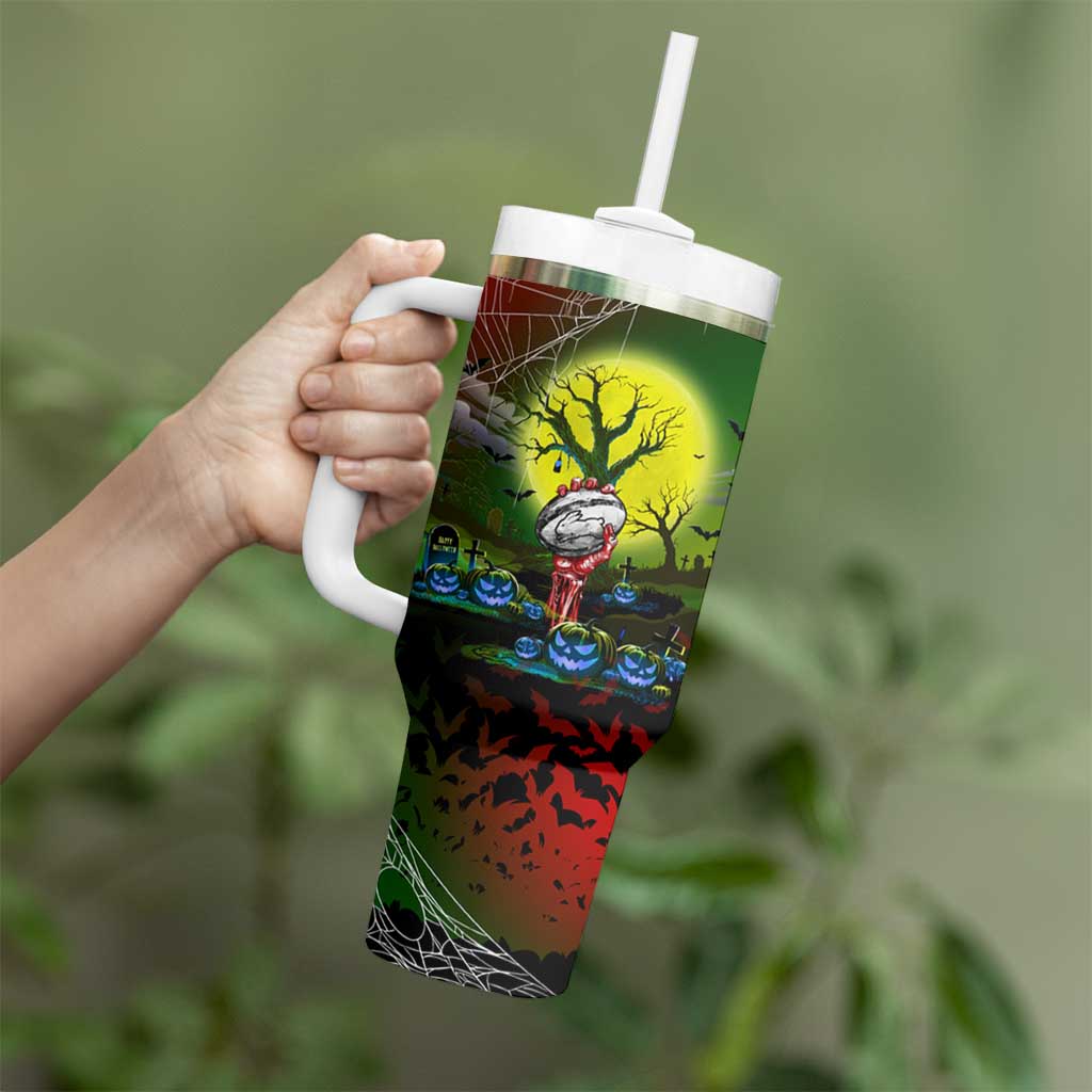 We Are Rabbitohs Halloween Tumbler With Handle Pumpkin Scary Spooky Season - Aussie Hoodie