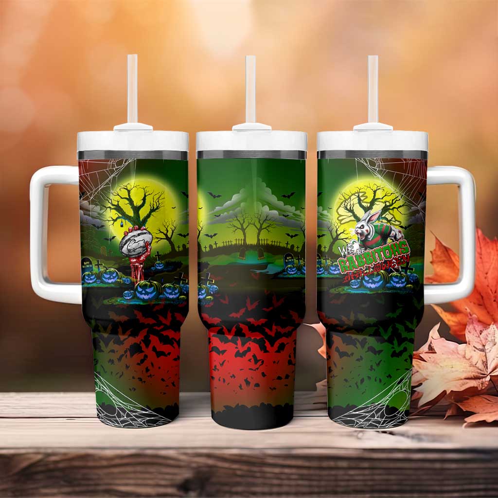 We Are Rabbitohs Halloween Tumbler With Handle Pumpkin Scary Spooky Season - Aussie Hoodie