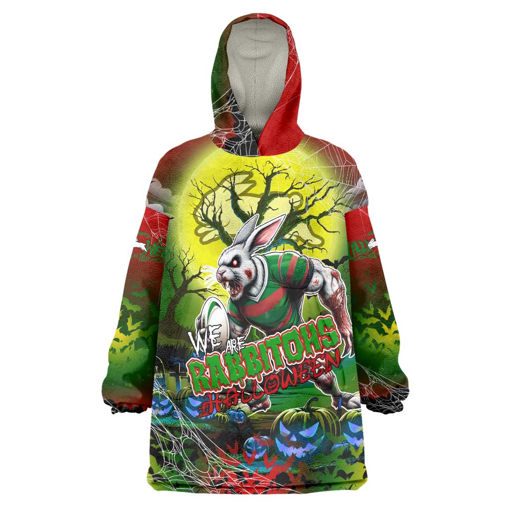We Are Rabbitohs Halloween Wearable Blanket Hoodie Pumpkin Scary Spooky Season - Aussie Hoodie