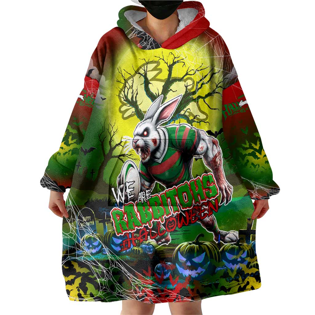 We Are Rabbitohs Halloween Wearable Blanket Hoodie Pumpkin Scary Spooky Season - Aussie Hoodie