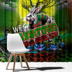 We Are Rabbitohs Halloween Window Curtain Pumpkin Scary Spooky Season - Aussie Hoodie