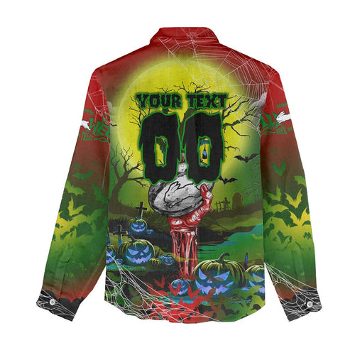 We Are Rabbitohs Halloween Women Casual Shirt Pumpkin Scary Spooky Season - Aussie Hoodie
