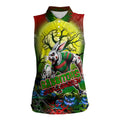 We Are Rabbitohs Halloween Women Sleeveless Polo Shirt Pumpkin Scary Spooky Season - Aussie Hoodie