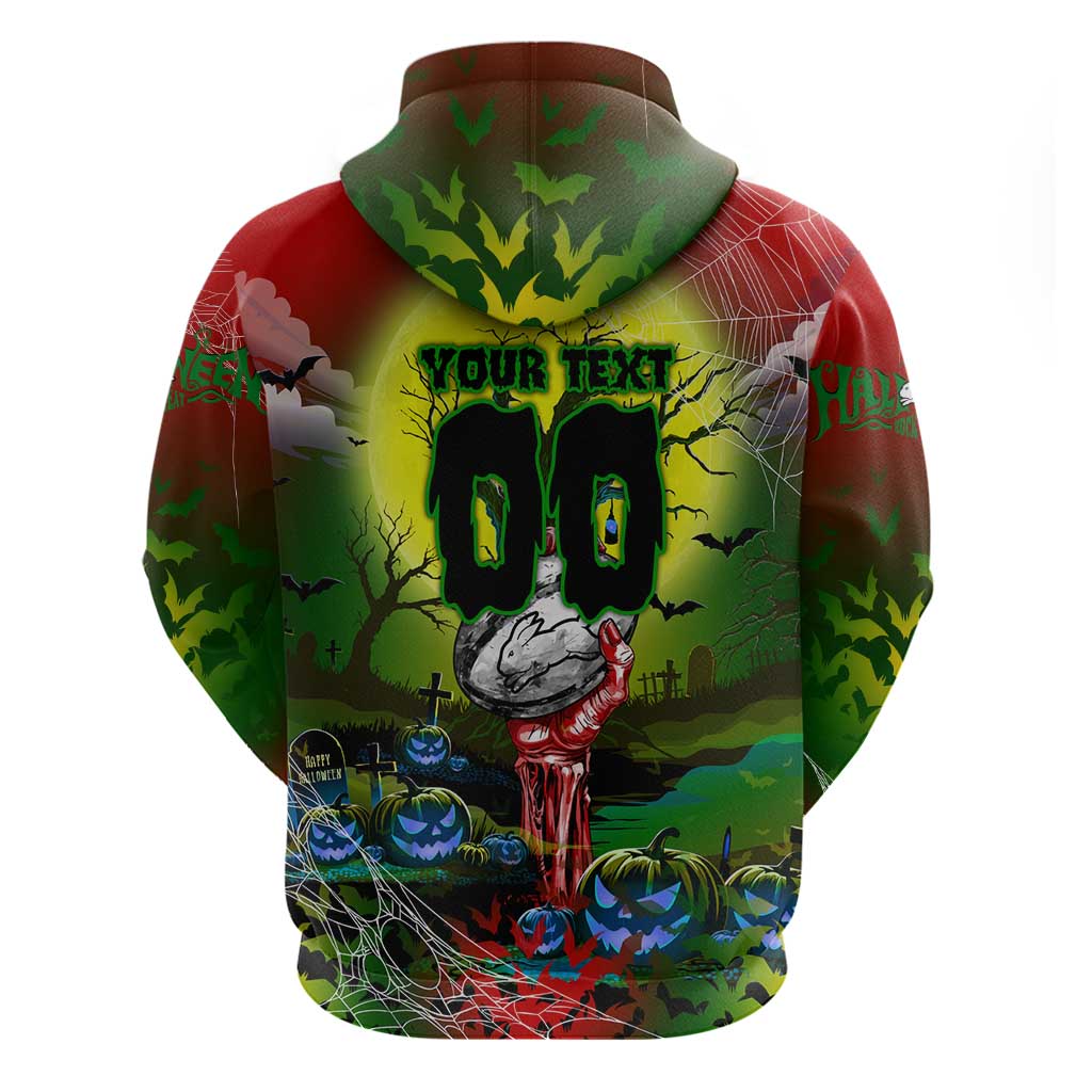 We Are Rabbitohs Halloween Zip Hoodie Pumpkin Scary Spooky Season - Aussie Hoodie