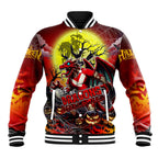 We Are Dragons Halloween Baseball Jacket Pumpkin Scary Spooky Season - Aussie Hoodie