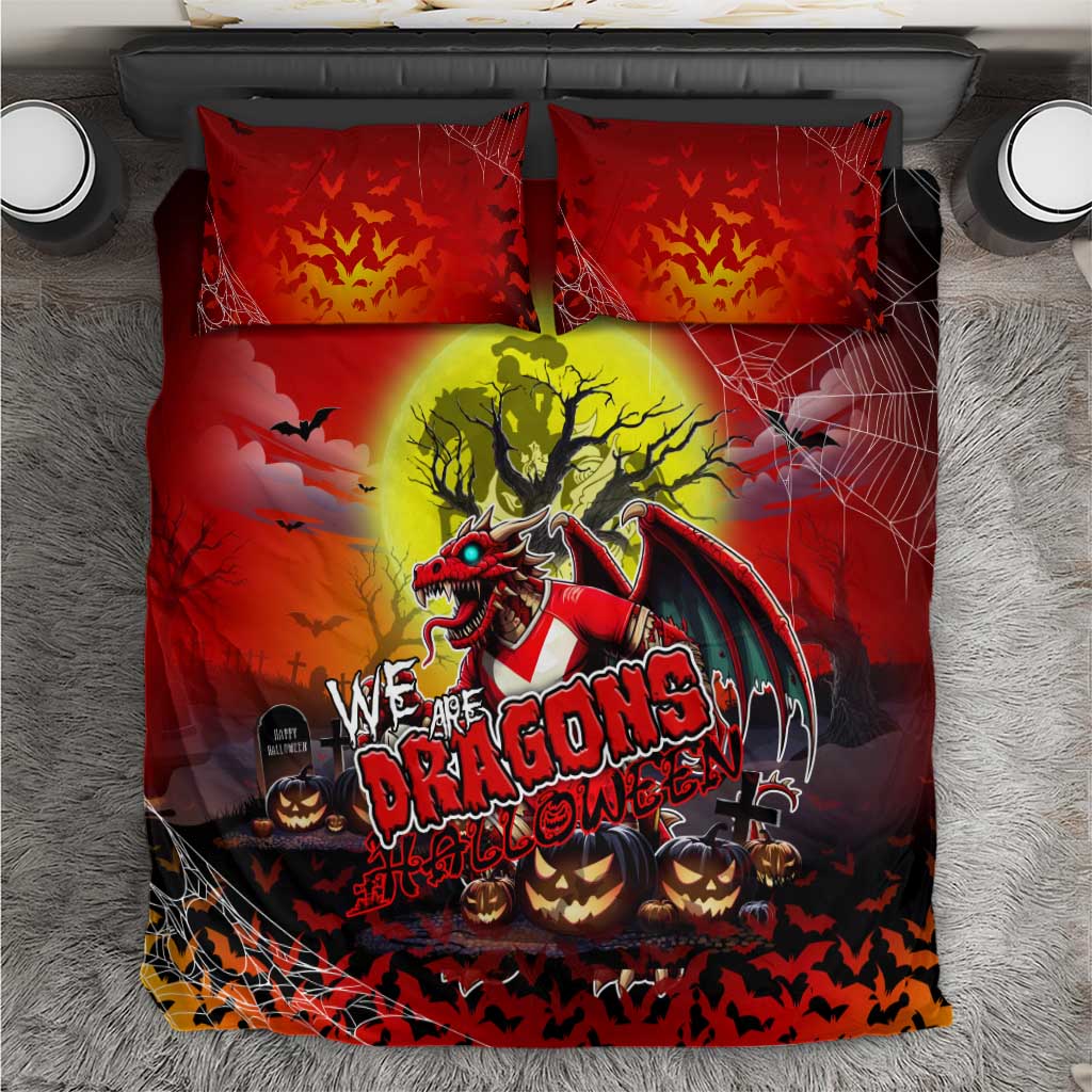 We Are Dragons Halloween Bedding Set Pumpkin Scary Spooky Season - Aussie Hoodie